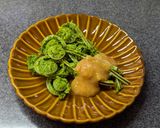 シンプルに山菜を食す♡こごみの酢味噌和え作り方3写真