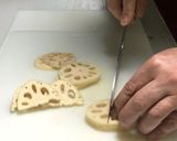 蓮根とオニオンヌーヴォーのペペロンチーノ作り方1写真