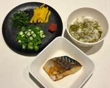 おろしだしで塩鯖メインの一汁三菜ボウル作り方3写真