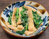 菜の花と油揚げのからし和え作り方6写真