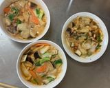 肉無チクワ簡単梅照りクリーム味野菜炒め作り方17写真
