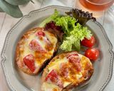 いちごとベーコンのチーズトースト作り方3写真