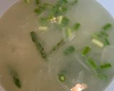 アスパラと玉葱のコンソメスープ作り方3写真