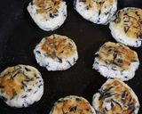 ひじき入り豆腐つくねの梅照り焼き作り方3写真