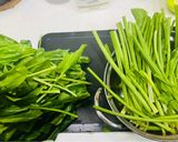 ほうれんそうの茎で🇰🇷ピリ辛ナムル作り方1写真