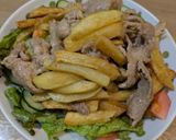 豚肉と揚げジャガのマヨ味噌炒め作り方3写真
