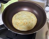 フライパン、パラタで作る♪ハワイアンピザ作り方5写真
