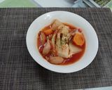 キャベツと大根のトマト煮込み作り方4写真