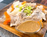 簡単！ひらひら大根と豚肉の蒸ししゃぶ作り方6写真