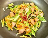 梅ポン生姜の納豆麹②のそうめんチャンプルー作り方4写真