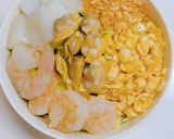 簡単アレンジ！スパイスカレーもんじゃ作り方2写真