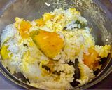 米と酒の蒸気で蒸す極上カボチャご飯！作り方4写真