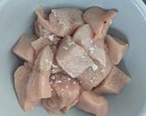 鶏胸　ねぎ塩ガーリック　低脂質＆高蛋白作り方1写真