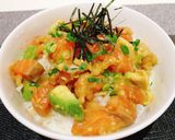 サーモンとアボカドのポキ丼作り方6写真