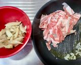 豚バラとエリンギの塩昆布バター炒め作り方3写真