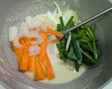 カリカリもちもち♪韓国風海鮮チヂミ作り方3写真