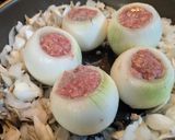 トマトと肉詰めオニオンのファルシー〜*作り方7写真