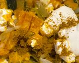 かぼちゃとクリームチーズのサラダ　カレー風味作り方4写真