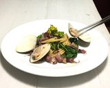 菜の花と蛤とホタルイカのパスタ作り方23写真