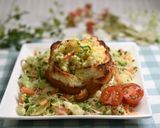野菜たっぷりポテトサラダトースト作り方7写真