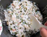 ごま香る梅しらすわかめごはん作り方4写真