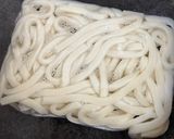 うどんのキムチカルボナーラ作り方3写真