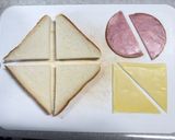 ハムチーズサンド ワンパン&簡単作り方1写真