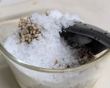 平茸とホタテの胡麻味噌マヨソテー作り方1写真