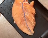 ザルで蒸す鶏胸レタスのニンニクオイスター作り方2写真