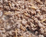 節約☆豚粗挽きひき肉とたまごのそぼろ丼作り方2写真
