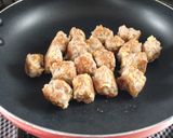 簡単節約☆油揚げ入りサイコロステーキ。作り方5写真