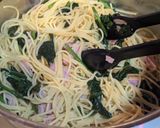 ほうれん草とベーコンの和風パスタ作り方5写真