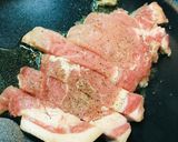 豚肉のクリームソースパスタ作り方1写真