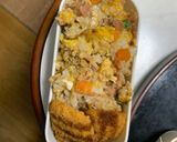 レンジ簡単中華風梅タコライス味炒飯弁当作り方15写真