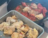 塩麹でやわらか♡鶏もも肉のトマトソテー作り方5写真