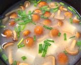 なめことお豆腐のお味噌汁😻作り方4写真