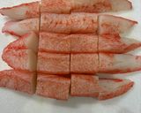 にんにくタップリ‼️蟹🦀かま入りニラ卵作り方3写真