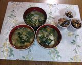 松山あげとニラの味噌汁作り方13写真
