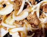 パパっと新玉ねぎと挽肉炒め作り方2写真