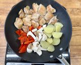とり肉とじゃがいものカレーソテー作り方7写真