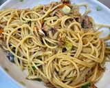 さば味噌缶と納豆の和風パスタ作り方6写真