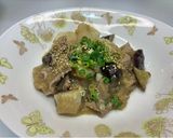 なすと里芋と豚肉のみぞれ生姜あんかけ炒め作り方11写真