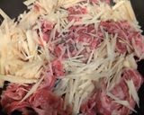 食べるだし醤油で牛肉の時雨煮作り方1写真