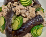なすときゅうりと豚肉の中華炒め♪作り方6写真