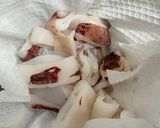 茹でイカとマカロニ大葉レモンバター作り方1写真
