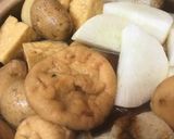 きんちゃく餅多めのぎゅうぎゅうおでん鍋作り方3写真