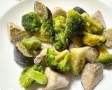 鶏肉と彩り野菜の炒め！おろしポンズかけ作り方5写真