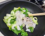 チンゲン菜とイカの中華風 とろみ炒め作り方7写真