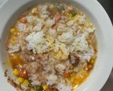 全てレンジ中華風クリーム梅味炒飯弁当作り方8写真