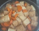 肉じゃが風厚揚げ煮物♪作り方1写真